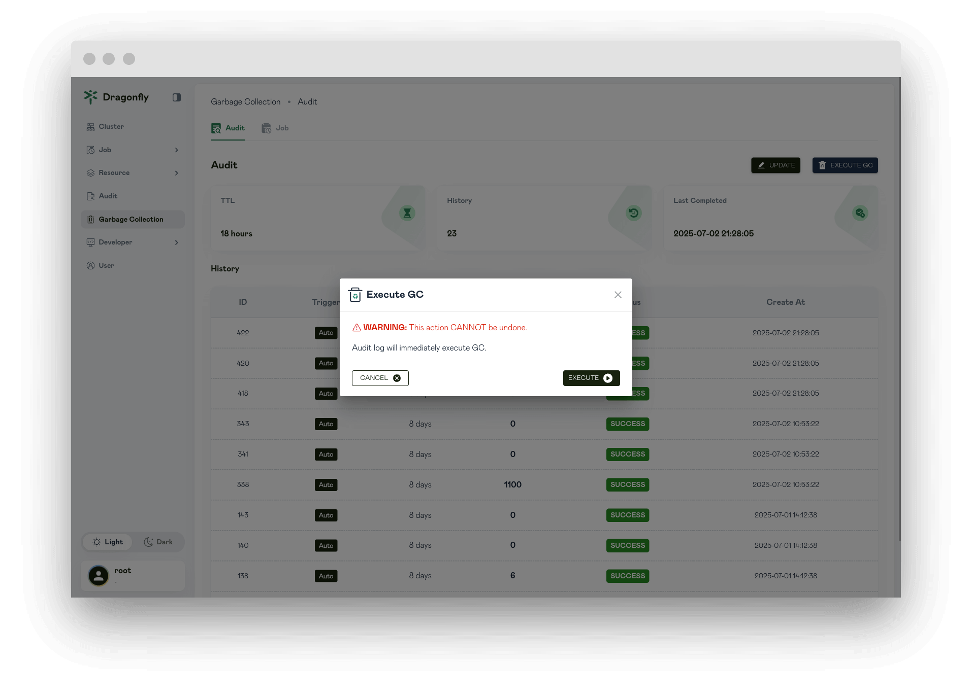 audit-execute-gc